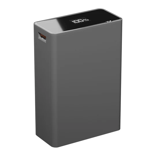 Аккумулятор внешний VLP B-Energy 20000 mAh 65W, USB-C, USB-A Steel gray