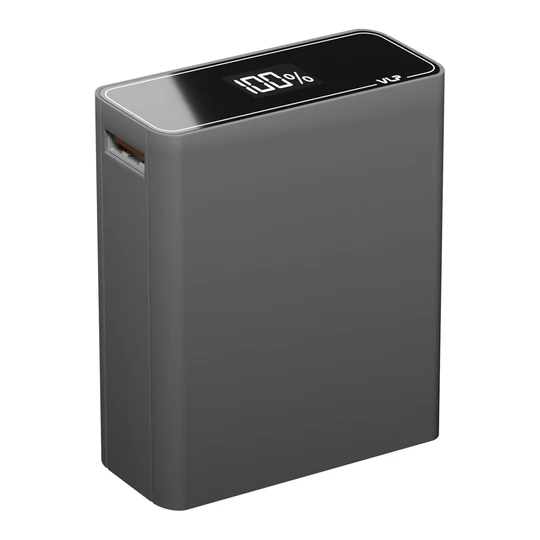 Аккумулятор внешний VLP B-Energy 10000 mAh 30W, USB-C, USB-A Steel gray