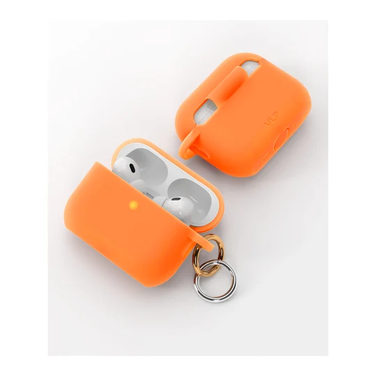 Чехол силиконовый VLP Charm Case для AirPods Pro 3 Оранжевый