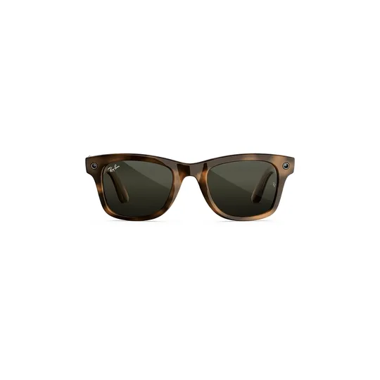 Умные очки Ray-Ban Wayfarer (Gen 3) Гавана, солнцезащитные зелёные, стандартный