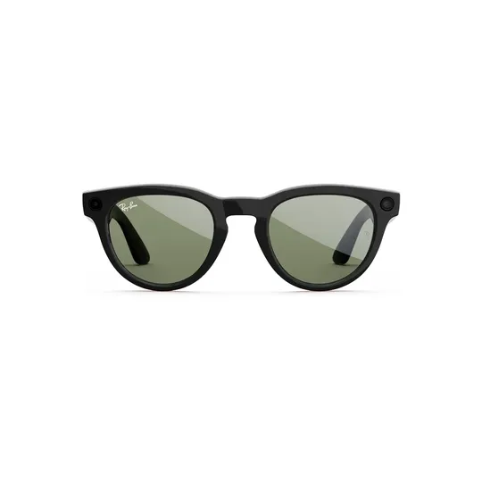 Умные очки Ray-Ban Headliner (Gen 2) Чёрный глянцевый, солнцезащитные зелёные